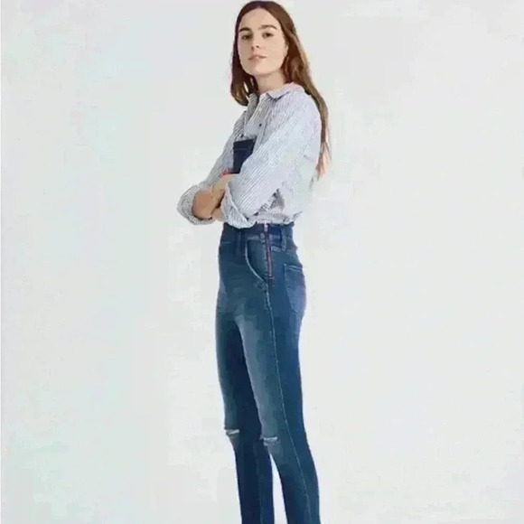Madewell Roadtripper Overalls in Brodie Wash in size xxs - Picture 9 of 10